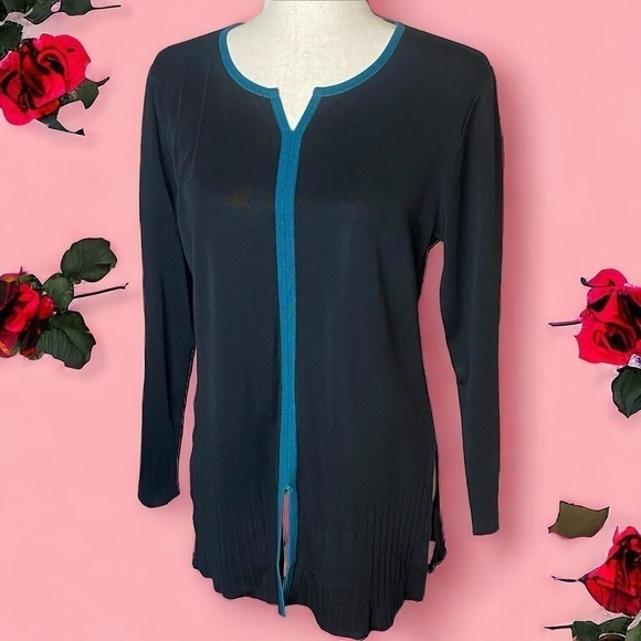 Mistook jersey knit tunic top black size M/L - Picture 5 of 5